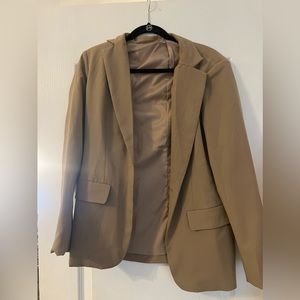 Tan blazer from Amazon